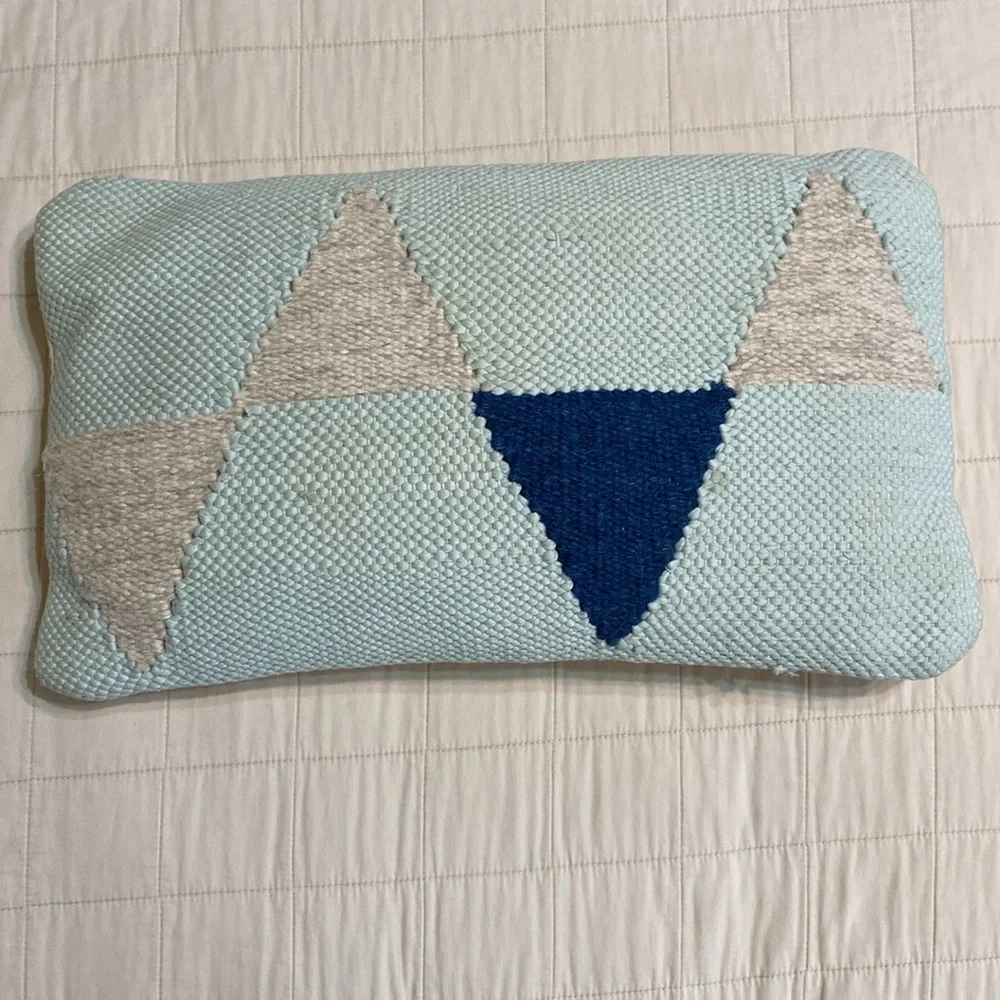 West Elm Handcrafted Chindi Triangles Pullow Cover